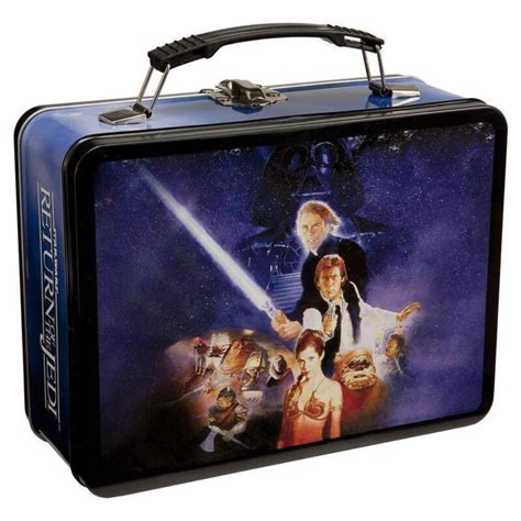 star wars return of the jedi metal lunch box|star wars lunch box value.